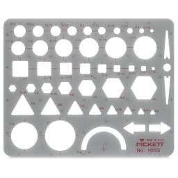 
Pickett Arrows and Shapes Templates - Front view of Small General Purpose Template