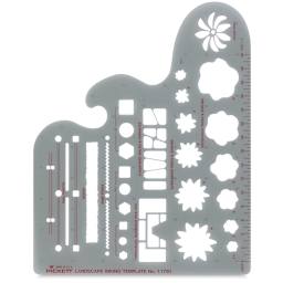 ChartPak Pickett Landscape Template - Top view of Landscape template
