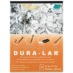 Grafix Dura-Lar Mattes - 14" x 17" x .005", 25 Sheets