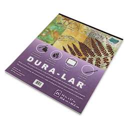 Grafix Dura-Lar Clear Acetate Alternative - 14" x 17" x .003", Pad, 25 Sheets - angled