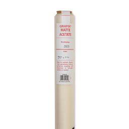 Grafix Matte Acetate - 25" x 50 ft x .003", Roll - front of packaging
