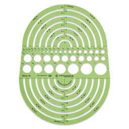 Alvin Templates - Circle Radius Master, 5-1/2" x 11-1/2"