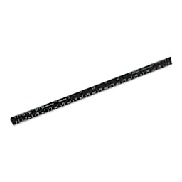 Alumicolor Pocket Scale - 6", Black, Architectural (angled view)
