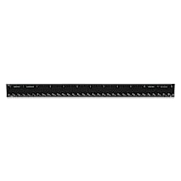 Alumicolor Hollow Triangular Drafting Scale - 12", Black, Architect (side one)