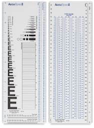 AccuSpec II Designers Ruler Set - 2 component Rulers shown upright