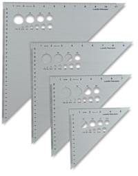 Aluminum Triangles - Several sizes grouped together
