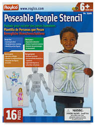 Poseable People Stencil - Front of package 