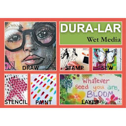 Dura-Lar Wet Media. Draw. Stamp. Sew. Stencil. Paint. Layer.