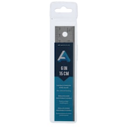 Art Alternatives Flexible Stainless Steel Ruler - 6", packaging