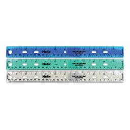 Helix Shatter Resistant Ruler - 3 12" rulers shown together