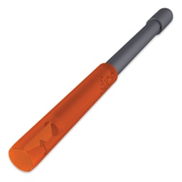 Slice Ceramic Craft Knife - Angled view of knife With Sliding Cap lowered covering blade