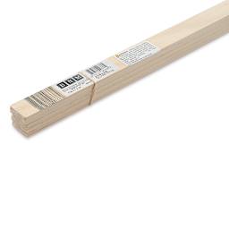 Bud Nosen Basswood Sheets - 1/16" x 1" x 24", 15 Sheets - close-up