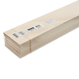Bud Nosen Basswood Sheets - 1/4" x 4" x 24", 10 Sheets - close-up