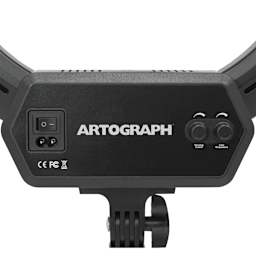 Artograph Ring Light with Floor Stand - 16" Diameter, back of the control panel. 