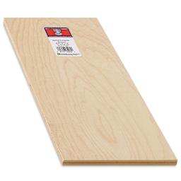 Midwest Products Maple Plywood - 3/8" x 6" x 12", showing thickness
