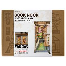 Rolife Sakura Densya DIY Book Nook Kit, front of packaging