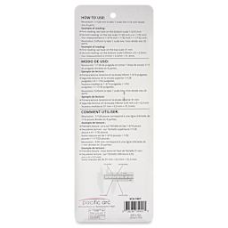 Pacific Arc Vernier Caliper - 6", back of packaging