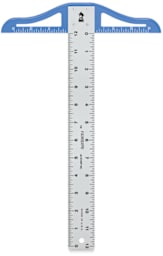 Fairgate Cork-Backed T-Square - Front of T-Square upright
