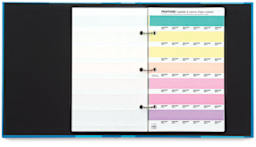 Pantone Plus Series Pastel and Neon Chip Book - Inside spread showing chips