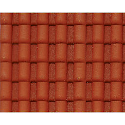 Plastruct Patterned Sheets, Spanish Tile, 1:24 Scale, finished example