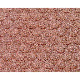 Plastruct Patterned Sheets, Scalloped Edge Tile, 1:24 Scale, finished example