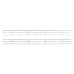 Plastruct Styrene Structural Hand Rails - Pkg of 2, 1:100 Scale, 27/64'' H x 3/4'' W x 6'' L - out of packaging