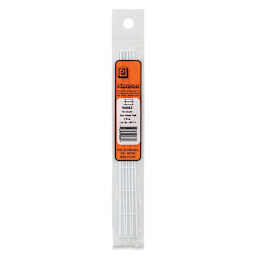 Plastruct Styrene Structural Hand Rails - Pkg of 2, 1:100 Scale, 27/64'' H x 3/4'' W x 6'' L - front of packaging