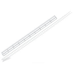 Plastruct Styrene Structural Cage/Ladder - 1:48 Scale, 23/32'' D x 12'' L