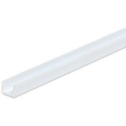 Plastruct Styrene Structural U Channel - Pkg of 8, 1/8'' H x 4/45'' W x 15'' L