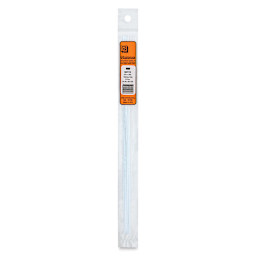 Plastruct Plastic Strip - Pkg of 10, 0.02" H × 0.06" W × 10" L - front of packaging
