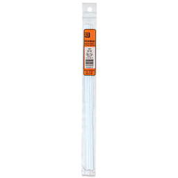 Plastruct Plastic Strip - Pkg of 10, 0.03" H × 0.125" W × 10" L - front of packaging