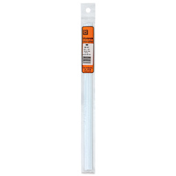 Plastruct Plastic Strip - Pkg of 10, 0.03" H × 0.156" W × 10" L - front of packaging