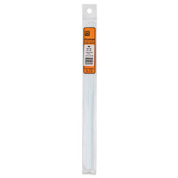 Plastruct Plastic Strip - Pkg of 10, 0.03" H × 0.08" W × 10" L - front of packaging