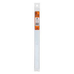 Plastruct Plastic Round Rod - Pkg of 5, 0.156" Dia × 10" L