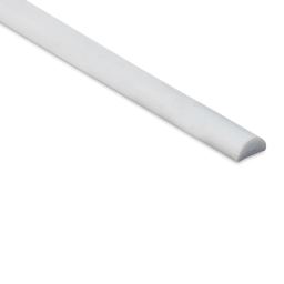 Plastruct Plastic Half-Round Rod - 0.125" Dia × 0.0625" H × 10" L - close-up