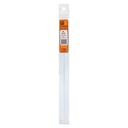 Plastruct Plastic Half-Round Rod - Pkg of 5, 0.125" Dia × 0.0625" H × 10" L