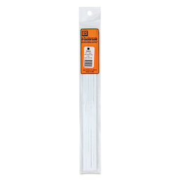 Plastruct Plastic Square Strip - Pkg of 5, 0.187" H × 0.187" W × 10" L
