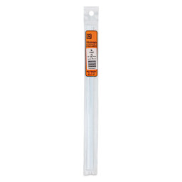 Plastruct Plastic Quarter-Round Rod - Pkg of 5, 0.1" H × 0.1" W × 10" L