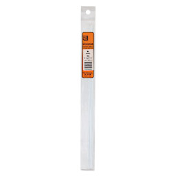 Plastruct Plastic Quarter-Round Rod - Pkg of 10, 0.04" H × 0.02" W × 10" L