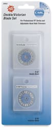 Rotary Trimmer Replacement Blades - Package of Deckle and Victorian Blades