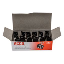 Acco Binder Clip - Medium, 1-1/4" - open to show contents