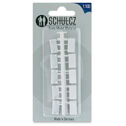 Schulcz Scale Model Furniture - Rectangular Tables, Pkg of 10, 1:100, 1/8" (front of package)