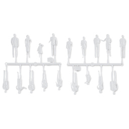 Schulcz Scale Model Figures - Hermoli Standing, Pkg of 18, 1:50, 1/4" (product out of package)