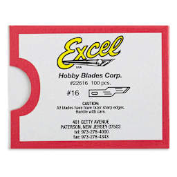 Excel Blades Hobby Blades - #16, Bulk Package, 100 Blades, Package