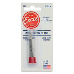 Excel Blades #25 Curved Contoured Blades - Pkg of 5 - front of packaging