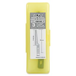 Olfa Narrow Saw Blades - Pkg of 3, top of the carrying case with lid closed