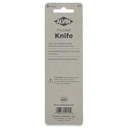 Alvin Pocket Knife, In Package, Back Of Package