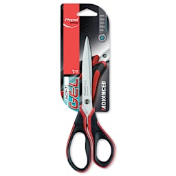 Maped Advanced Gel Scissors - Front of carded scissors 