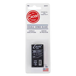 Excel Blades Hobby Blades - #11, Dispenser, 15 Blades front of packaging