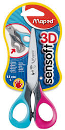 Maped Sensoft 3D Scissors - 5" Left Handed Scissors in Blister Pack